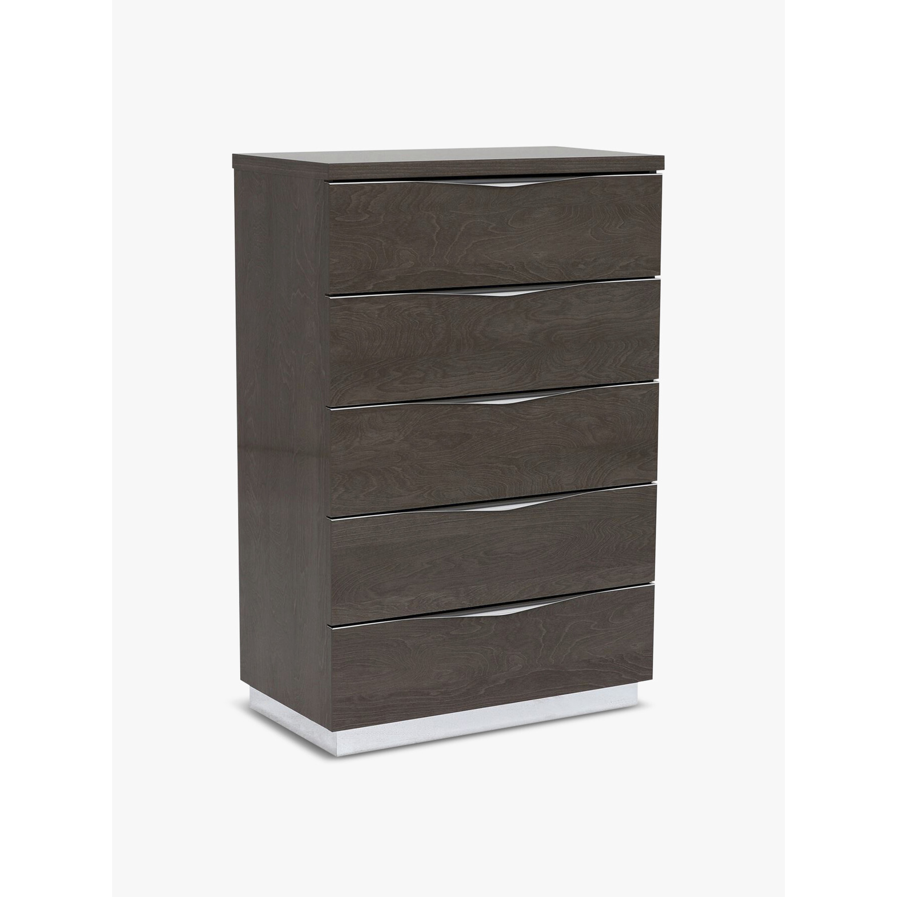 Barker and Stonehouse Lutyen 5 Drawer Tallboy, Grey and Taupe - image 1