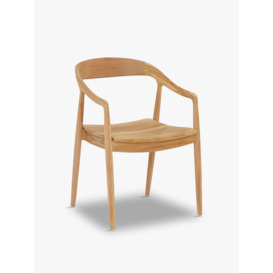 Barker and Stonehouse Semeru Teak Dining Chair with Arms Brown