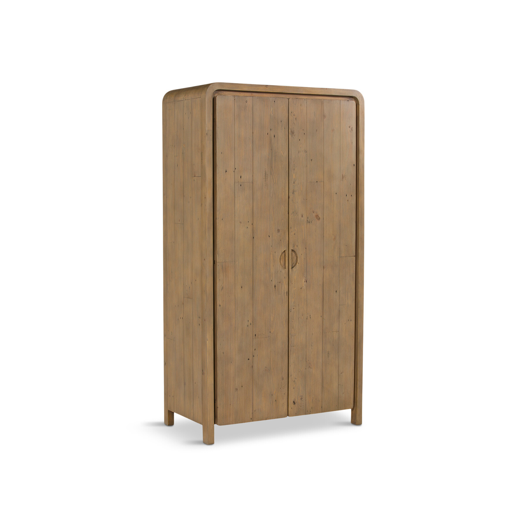Barker and Stonehouse Tosca Reclaimed Wood 2 Door Wardrobe Brown - image 1