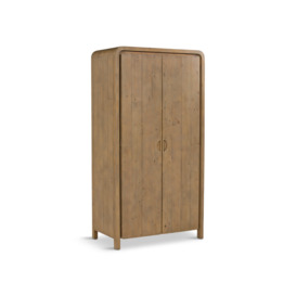 Barker and Stonehouse Tosca Reclaimed Wood 2 Door Wardrobe Brown - thumbnail 1