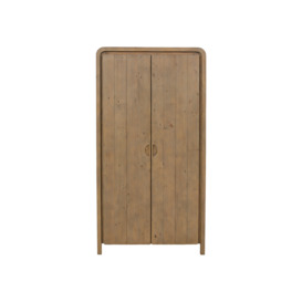 Barker and Stonehouse Tosca Reclaimed Wood 2 Door Wardrobe Brown - thumbnail 2