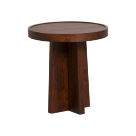 Barker and Stonehouse Zambezi Marble and Brown Acacia Wood Nest Of 3 Tables - thumbnail 2