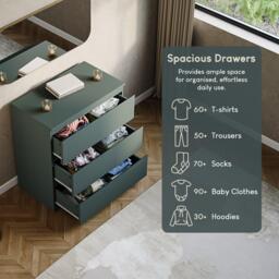Lassic Vida Designs Denver 3 Drawer Chest - thumbnail 6