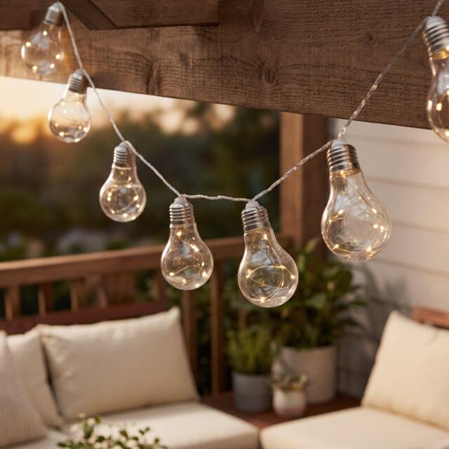 Streetwize 2m Solar Micro LED Bulb String Lights (10 Piece) - image 1