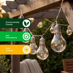Streetwize 2m Solar Micro LED Bulb String Lights (10 Piece) - thumbnail 7