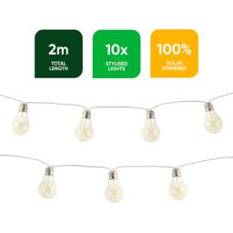 Streetwize 2m Solar Micro LED Bulb String Lights (10 Piece) - thumbnail 3