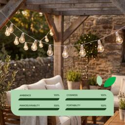 Streetwize 2m Solar Micro LED Bulb String Lights (10 Piece) - thumbnail 6