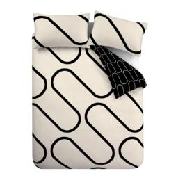 Catherine Lansfield Linear Curve Geometric Reversible Duvet Cover Set - thumbnail 5