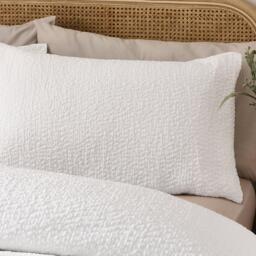 Catherine Lansfield Crinkle Seersucker Duvet Cover Set - thumbnail 2