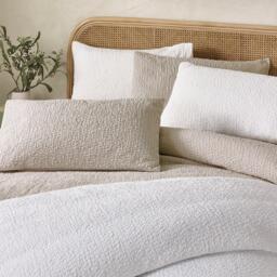 Catherine Lansfield Crinkle Seersucker Duvet Cover Set - thumbnail 4