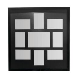 Interiors by Premier Maren Silver 9 Rectangular Multi Photo Frame