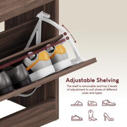 Lassic Vida Designs 2 Drawer Shoe Cabinet - thumbnail 8