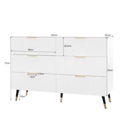 Urban Meuble Modern Chest with Gold Accents - thumbnail 6