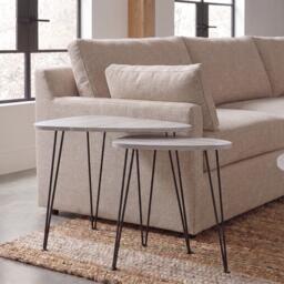 Lassic Vida Designs Brooklyn Nest of 2 Oval Tables - thumbnail 3
