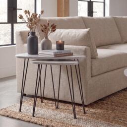 Lassic Vida Designs Brooklyn Nest of 2 Oval Tables - thumbnail 4