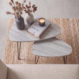 Lassic Vida Designs Brooklyn Nest of 2 Oval Tables - thumbnail 6