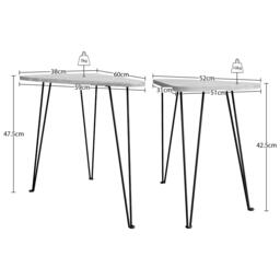 Lassic Vida Designs Brooklyn Nest of 2 Oval Tables - thumbnail 2