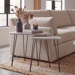 Lassic Vida Designs Brooklyn Nest of 2 Oval Tables