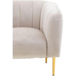Fifty Five South Yasmeen Silver Grey Velvet Armchair - thumbnail 6