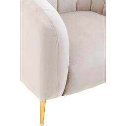 Fifty Five South Yasmeen Silver Grey Velvet Armchair - thumbnail 5