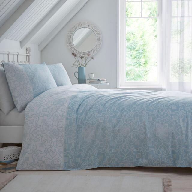 Dreams and Drapes Frampton Reversible Duvet Cover Set in Blue - image 1