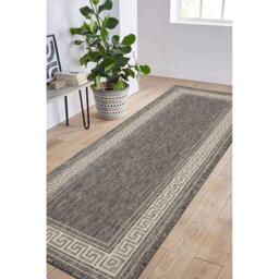 Homemaker Gel Greek Key Rug Steel Grey - thumbnail 2