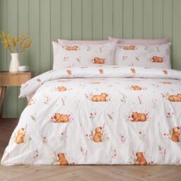 Catherine Lansfield Happy Capy(bara) Reversible Duvet Cover Set