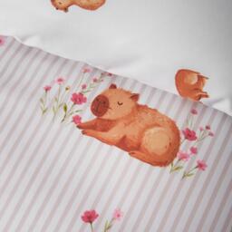 Catherine Lansfield Happy Capy(bara) Reversible Duvet Cover Set - thumbnail 4