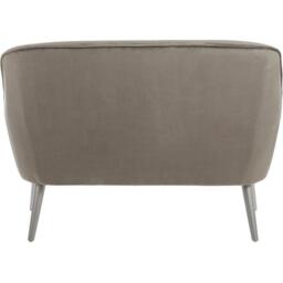Interiors by Premier Louxor Grey Velvet Sofa - thumbnail 4
