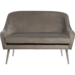 Interiors by Premier Louxor Grey Velvet Sofa - thumbnail 2