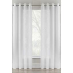 Enhanced Living Crete Linen Looks Sheer Eyelet Panel - Pair - thumbnail 1