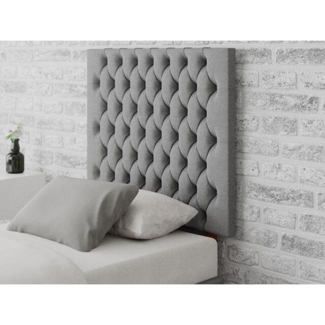 Aspire Monroe 80 cm Headboard, Eire Linen Fabric, Natural - image 1
