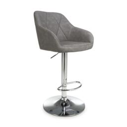 Shankar Set of 2 Elmdon Faux Leather Bar Stools - thumbnail 5