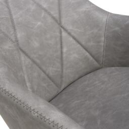 Shankar Set of 2 Elmdon Faux Leather Bar Stools - thumbnail 6