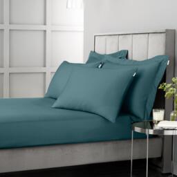 Bianca 400 Thread Count Cotton Sateen Fitted Sheet - thumbnail 3