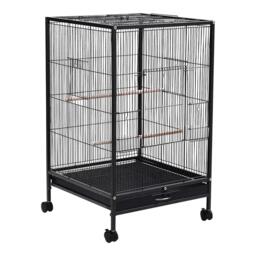 KIDKID PET Open Play Top Metal Pet Bird Cage with Casters - thumbnail 6