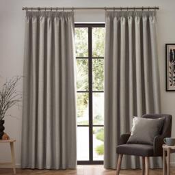 Furn Dawn Textured Blackout Pencil Pleat Curtains - thumbnail 2