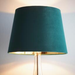 K Living Green Velvet Empire Light Shade Gold Inner - thumbnail 2