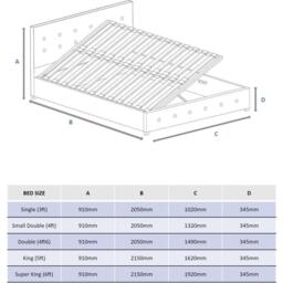 Aspire Side Opening Ottoman Storage in Grey Linen, Superk - thumbnail 5
