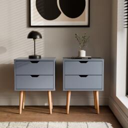GFW Nyborg Pair Of 2 Drawer Bedsides - thumbnail 1