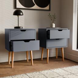 GFW Nyborg Pair Of 2 Drawer Bedsides - thumbnail 2