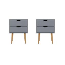 GFW Nyborg Pair Of 2 Drawer Bedsides - thumbnail 9