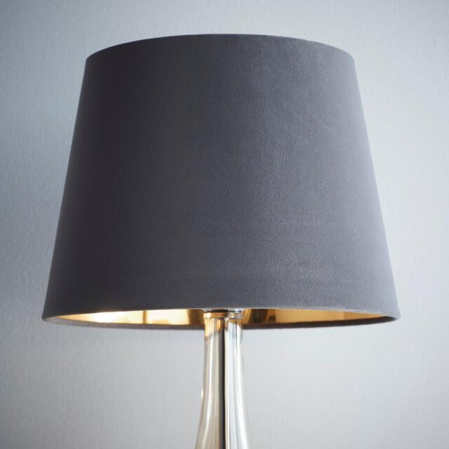 K Living Grey Velvet Empire Light Shade Gold Inner - image 1