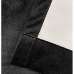 Enhanced Living Hampton Black Velvet Blackout Thermal Ring Curtain - thumbnail 4