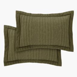 Pineapple Elephant Tamba Jersey Stripe Quilted Oxford Pillowcase Pair - thumbnail 3