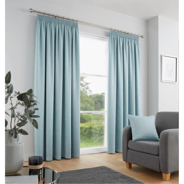 Fusion Galaxy Dim Out Self Lined Pencil Pleat Curtains - image 1