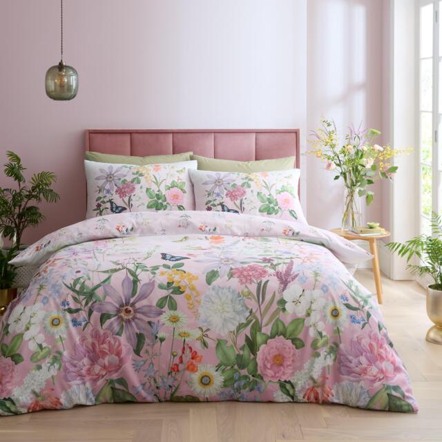 RHS by Catherine Lansfield Enchanted Butterfly Garden So Soft Duvet Cover Set - image 1