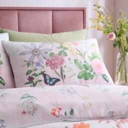 RHS by Catherine Lansfield Enchanted Butterfly Garden So Soft Duvet Cover Set - thumbnail 3