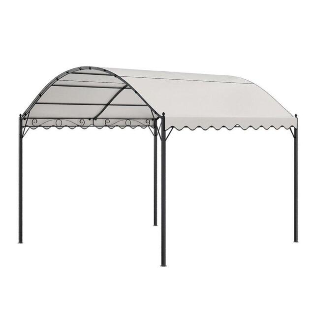 Breeins 10x10ft Outdoor Metal Arched Pergola with Canopy - image 1