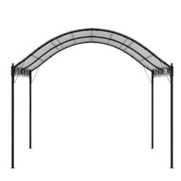 Breeins 10x10ft Outdoor Metal Arched Pergola with Canopy - thumbnail 2